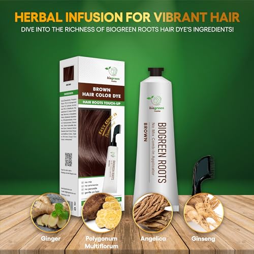 Tinte herbal para cabello Biogreen Roots sin amoníaco 150 ml miniatura 3