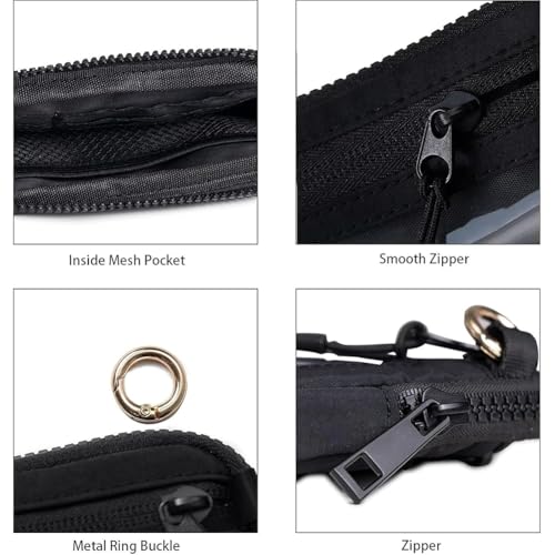 Corelation the Wallet 2nd Gen, Corelation Wallet, Waterproof Wristlet Nylon Wallets for Women, Zippered Card Case with Id Window/Hand Strap, With Hand Strap (Dark Blue)4