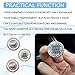 Eponcia 2PCS Rhinestone Push Start Button Cover Bling Car Accessories for Women, Sparkly Diamond Push to Starter Stop Button Decorative Cover, Key Ignition Knob Ring Crystal Emblem Sticker(White)