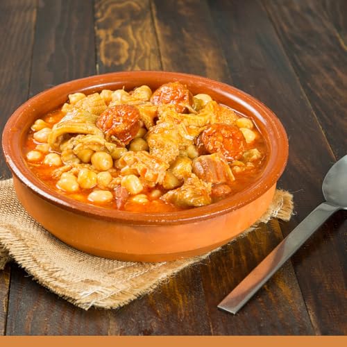 Konserviert. Kutteln in Sauce mit Chorizo ​​​​und Blutwurst 560 gr (8 Stück). Kutteln nach Madrider Art. Familiäres, hausgemachtes und handwerkliches Rezept. Gourmet-Konfitüren. 100% in Spanien.