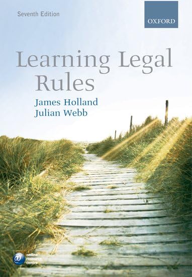 Learning Legal Rules Paperback – 13 May 2010