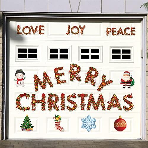 Ferraycle 23 Pcs Xmas Garage Decorations Merry Christmas and