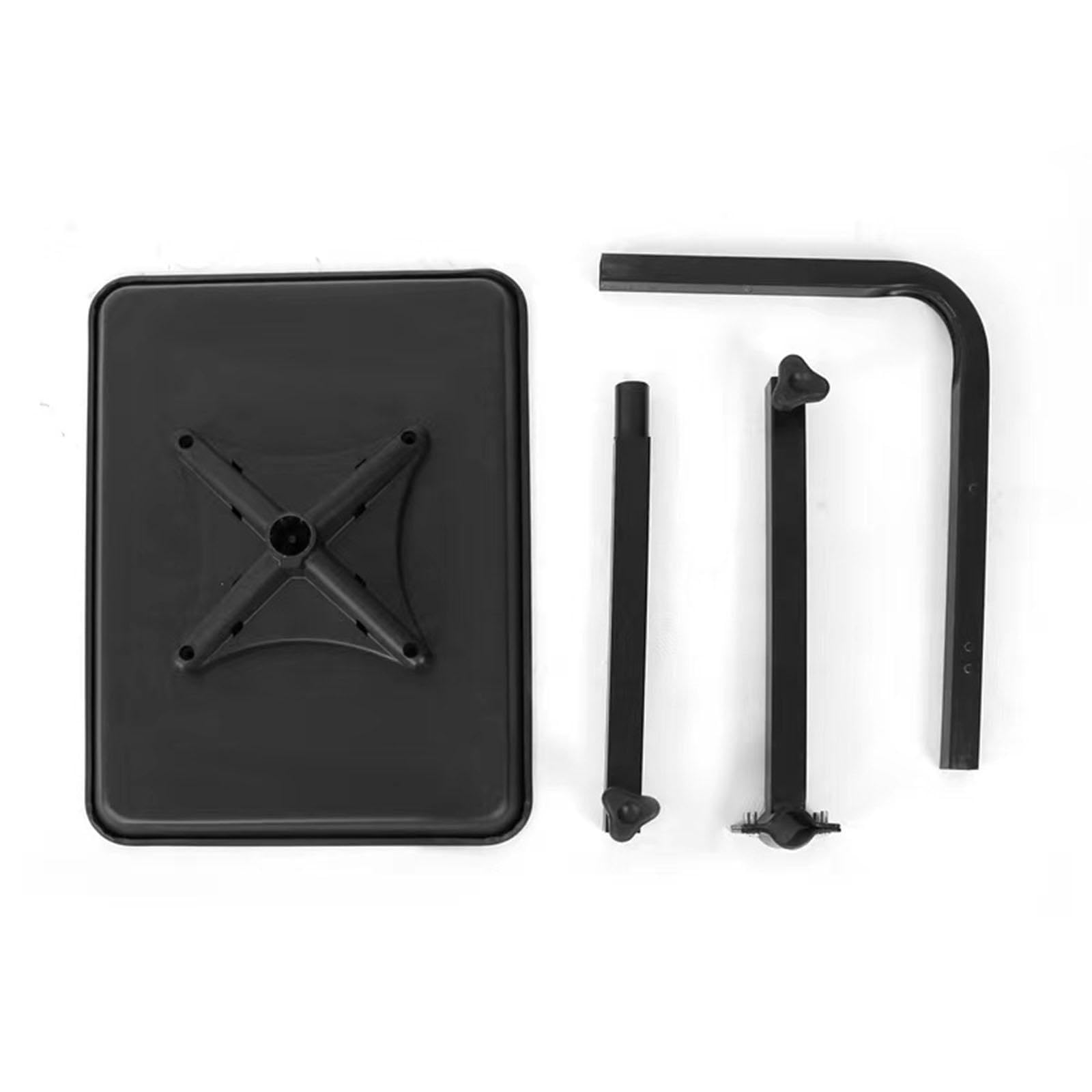 Accessoire pour Fauteuil de Coiffure, Plateau pour Fauteuil de Barbier, Chariot pour Matériel de Coiffure, Plateau de Coloration, Hauteur Réglable Pou