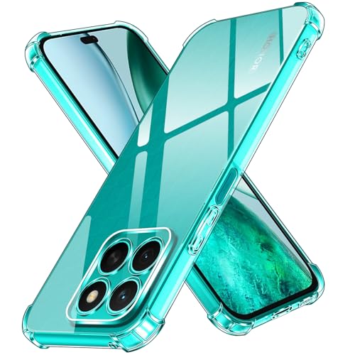 ivoler Funda para Honor X8C, Carcasa Protectora Antigolpes Transparente con Cojín Esquina Parachoques, Suave TPU Silicona Caso Delgada Anti-Choques Case