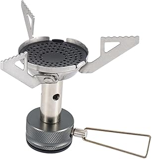 BESPORTBLE Fogão A Gás De Acampamento Fogão Dobrável Queimador De Fogão A Gás De Acampamento Queimador De Fogão A Gás Ultraleve Mini Fogão De Bolso Forno Final Para Acampamento Mini Fogão