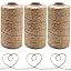 1312 Feet Jute Twine Natural Jute Rope Hemp Strong Cord Thick String For DIY Craft Home Garden - View #14