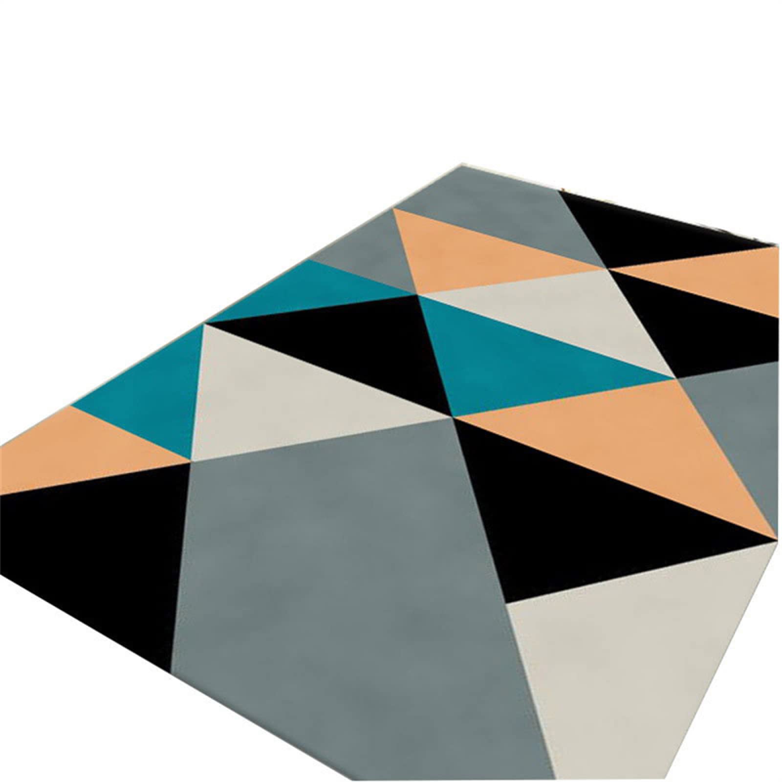 Tapis de salon géométrique 200x300cm moderne multicolore pour entrée et grand séjour