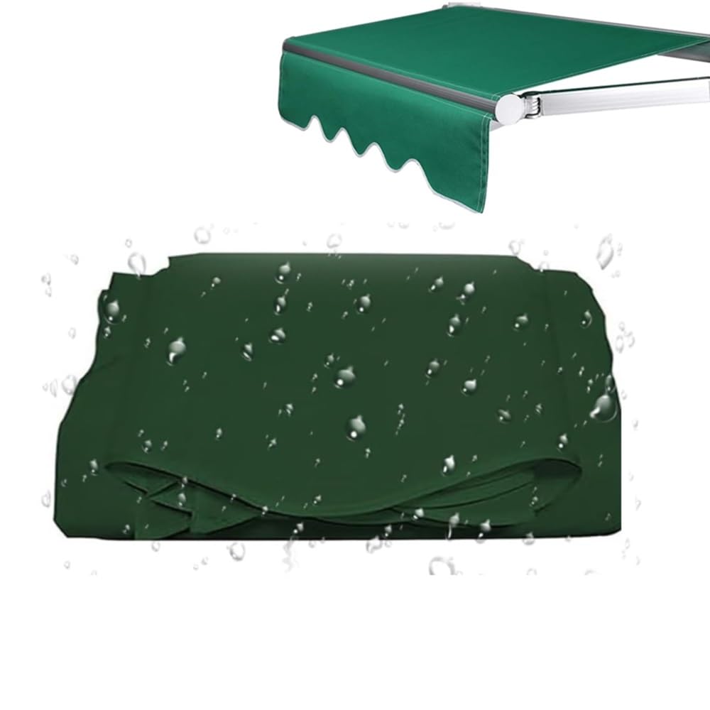 Toile de rechange pour auvent extérieur verte 5x4 m pour grand patio