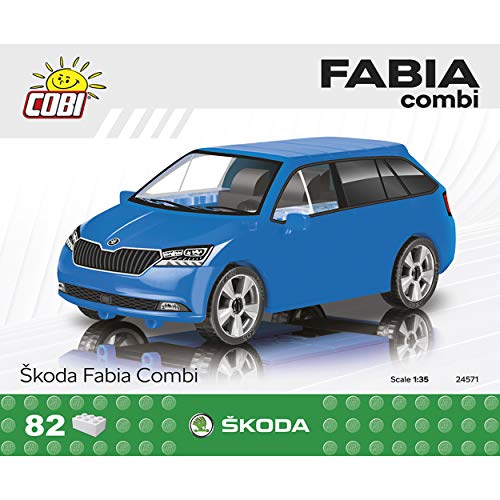 COBI- Skoda Fabia Combi' 2019 Kit de Modelo de Bloque de construcción, Multicolor (COB24571)