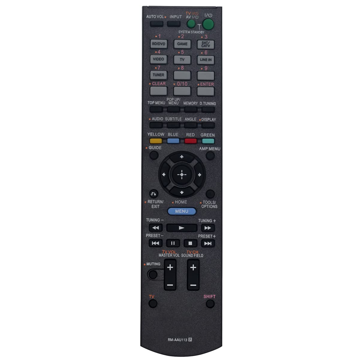 New RM-AAU113 Replace Remote Applicable for Sony Home Theater HT-CT550W HT-CT550 HTCT550W HTCT550 HT CT550W HT CT550 HT-SS380 HTSS380