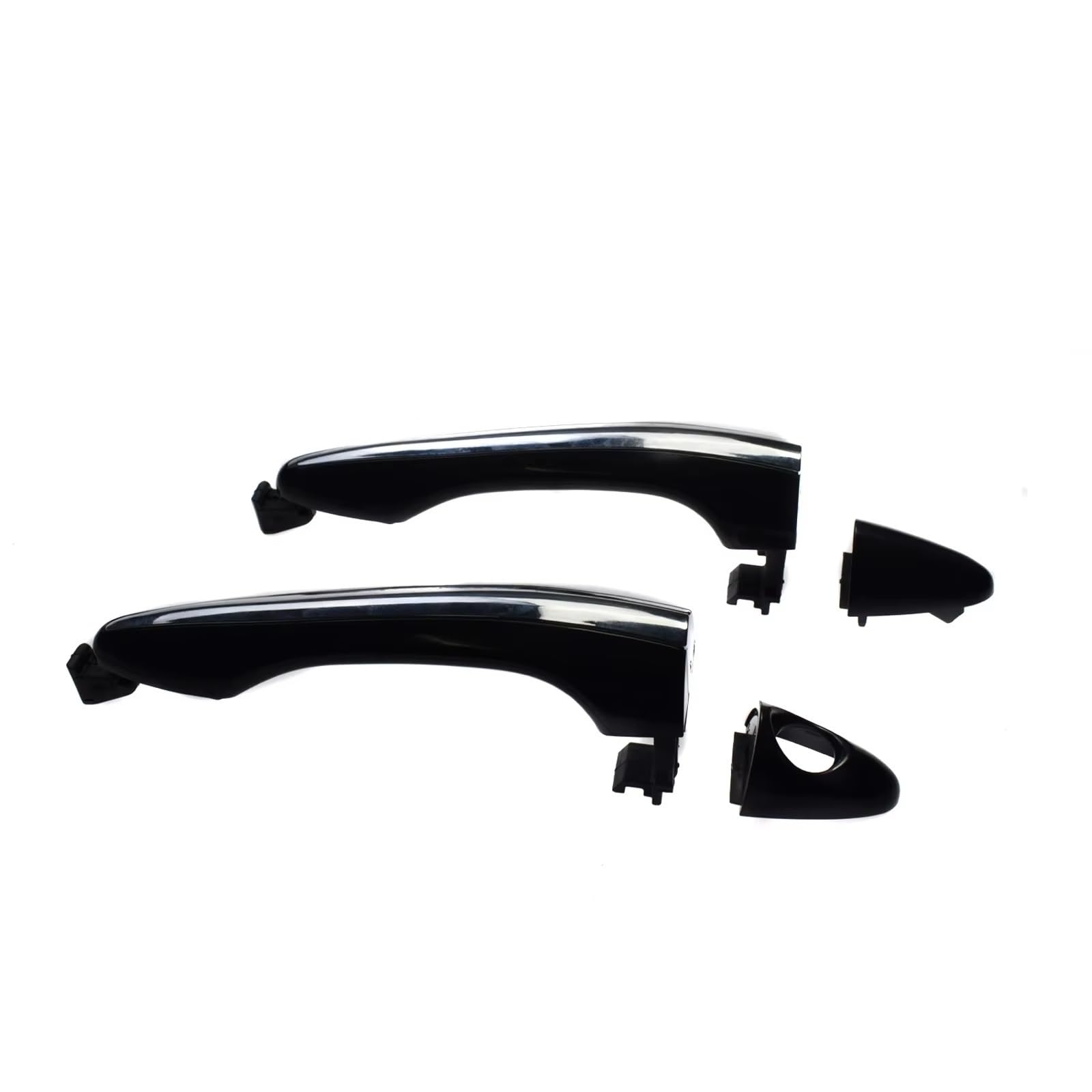 ZJYZYQ Car Sliding Outer Door Handle for Koleos 2009-2018 Front Rear Left Right Outside Door Handle(Front Left Right)