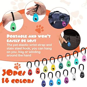 30-Pcs-Dog-Training-Clicker-Pet-Training-Clicker-with-Wrist-Strap-Dog-Clicker-Cat-Clicker-Pet-Clicker-Bird-Clicker-Puppy-Training-Supplies-for-Dogs-Cats-Horses-Birds-Behavioral-Training-Accessories - Cucciolini Doodles   30-Pcs-Dog-Training-Clicker-Pet-Training-Clicker-with-Wrist-Strap-Dog-Clicker-Cat-Clicker-Pet-Clicker-Bird-Clicker-Puppy-Training-Supplies-for-Dogs-Cats-Horses-Birds-Behavioral-Training-Accessories