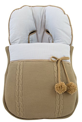 Borda y más Fußsack oder Schlafsack Babytragetasche mit Schutzhülle für DOONA Gruppe 0. Verfügban mehrere Modellen und Farbene (Sophie Camel)