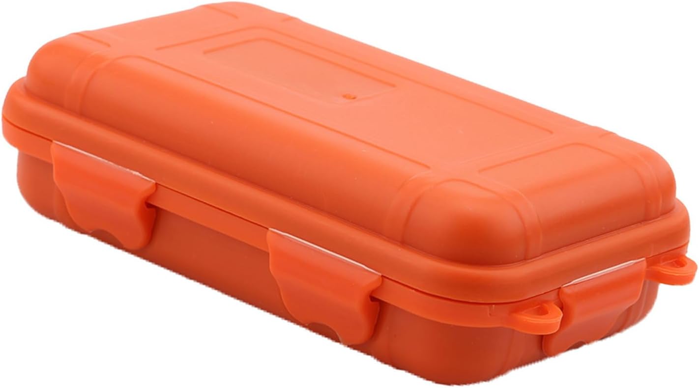 ZJchao Dry Box, Case Camping Sealed Dry Box Container Shockproof Plastic Survival Container Carry Box for Fishing Camping Hiking (L)