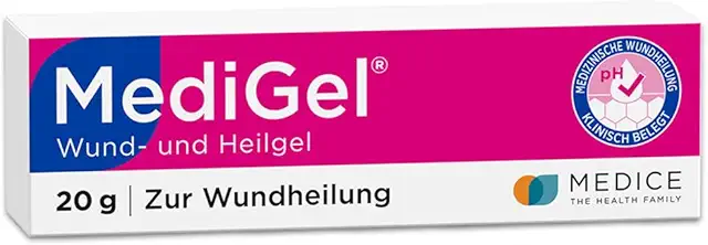 MediGel 20 g Wundheilgel - Desinfizierende Sebe für akute Wunden ohne Narben