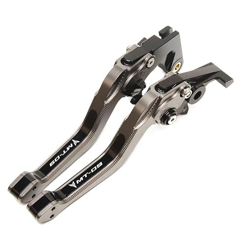 KAnduo M Motorrad Einstellbare Bremskupplungshebel for Yamaha MT-09 MT 09 Mt09 FZ09 2019-2020 Y (Color : Gray)