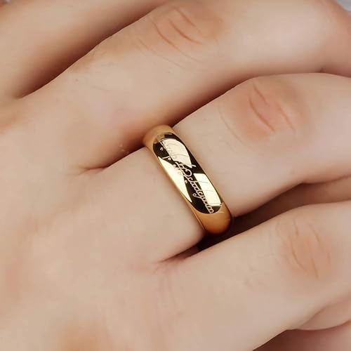 Miniatura 7 de El anillo único para gobernarlos todos para hombres y mujeres anillo de lotería del Señor de los anillos elegante collar con colgante de hoja de