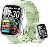 Reloj Inteligente Mujer Hombre, 1.95" HD Smartwatch con Llamadas Bluetooth, Smart Watch con Pulsómetro/Monitor de Sueño/Podómetro, 110+ Modos Deportivos, IP68 Pulsera Actividad para Android iOS, Verde