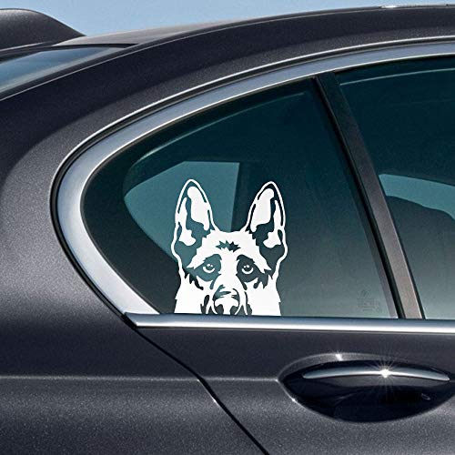 Image of WIRESTER 6 inch Clear Vinyl Decal Sticker Decoration for Car Window (Or Any Flat Surface) - German Shepherd Dog