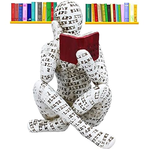 HOWADE Reading Woman Figurine for Home Decor Cover