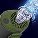 Imagen de Oxxggkao Ventilador colgante de cintura de 16000 RPM USB para colgar al aire libre