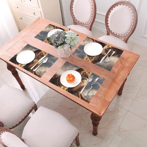 Sets de table en PVC résistants à la chaleur antidérapants lavables - 8
