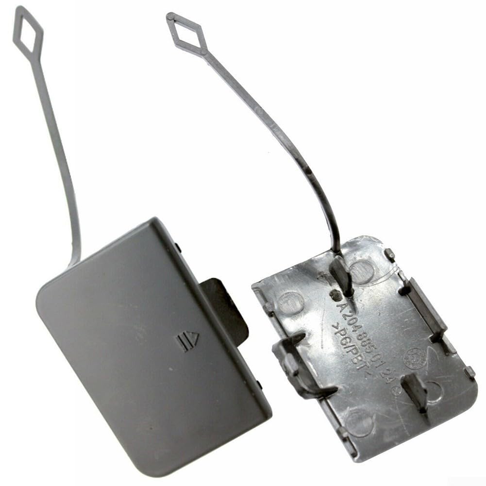 Tapa de repuesto para gancho de remolque de parachoques delantero para Mercedes Clase C W204 C200 C230 C250 C280 C300 C350 y C63 2007-2011 compatible con número de pieza OEM 204 885 01 24