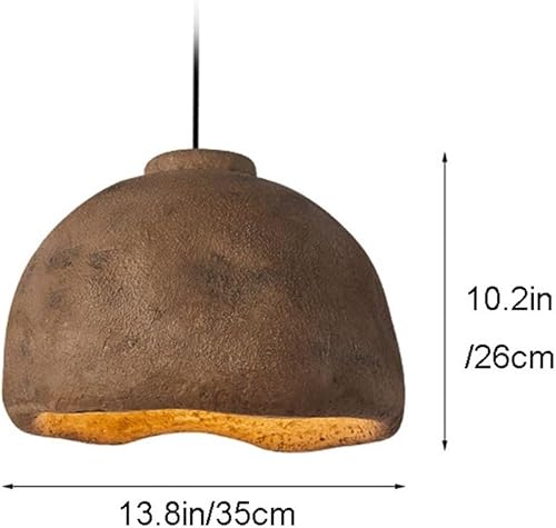 Miniatura 7 de Lámpara colgante de resina retro hecha a mano, decoración antigua de interiores, lámpara colgante grande compatible con sala de estar, cocina, isla,