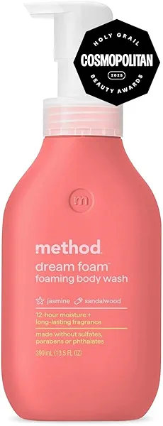 Method Dream Foam, Foaming Body Wash, Jasmine + Sandalwood, 13.5 oz