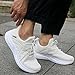 Feethit Mens All White Running Shoes Casual Non Slip Walking Sneakers Comfortable Tennis Shoes for Gym Jogging 10