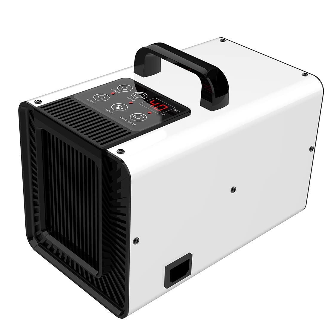 Purificador de aire digital con generador de ozono de 30.000 mg/h e iones negativos, máquina de ozono con función de ciclo diario, eliminador de olores para el hogar y el coche