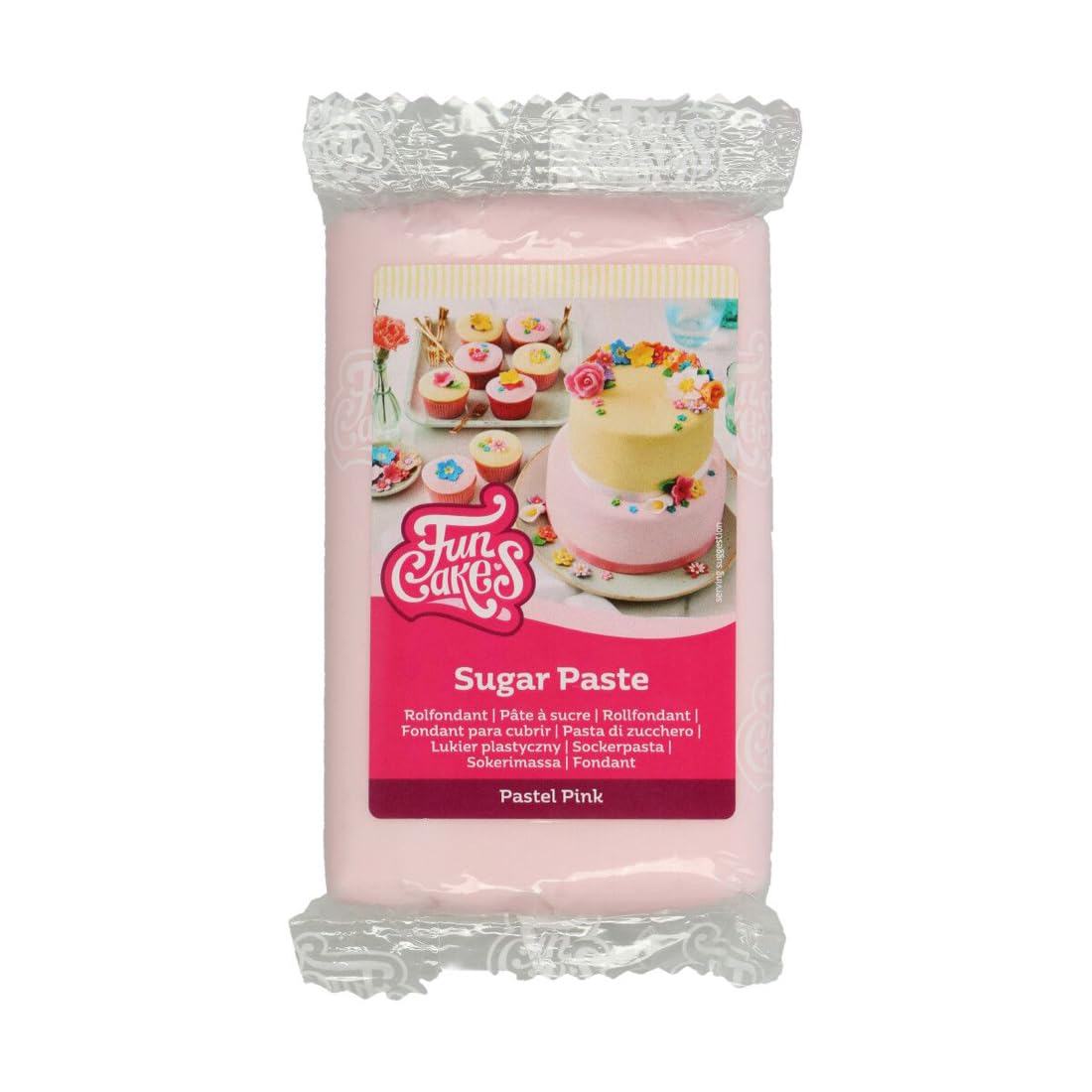 FunCakes Rollfondant Pastellrosa – Vanillegeschmack, 250 g