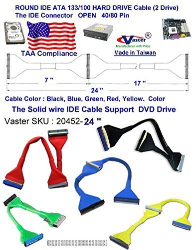SuperEcable - Cable de datos IDE/EIDE redondo 24 pulgadas pack 3