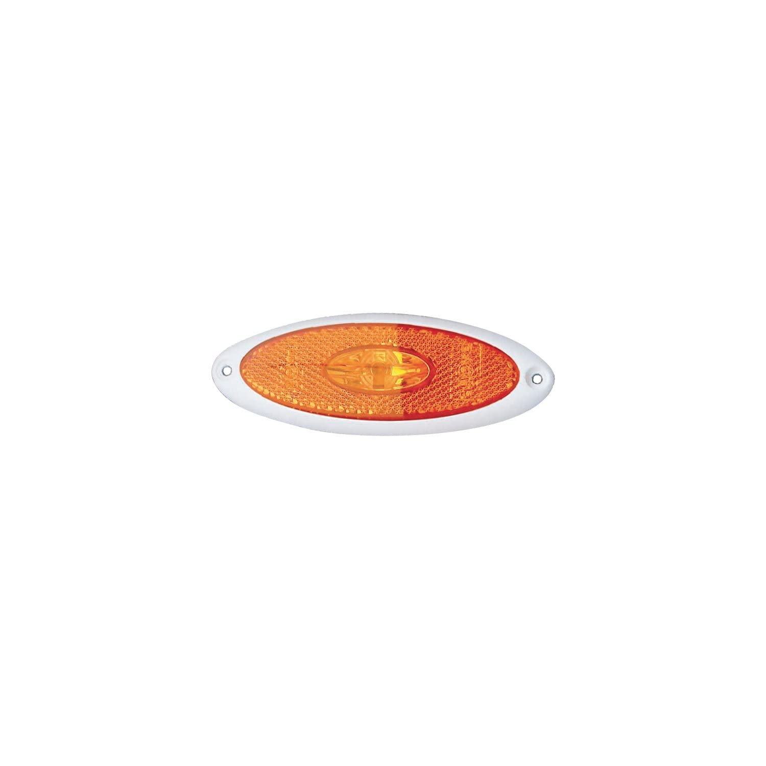 Feu De Position LED Jokon SMLR 2010 - Ambre, Cadre Blanc, 124x45mm, 12V