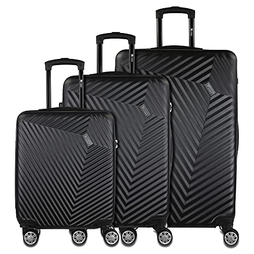 Set valise Mano Don Carlo noir idéal pour vos vacances en famille