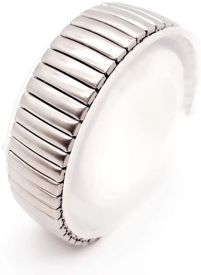Bracelet de montre stretch acier inoxydable extensible argent 18mm 20mm