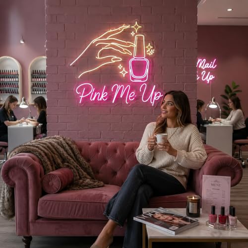 Image of Custom Neon Sign for Business, Custom Led Signs for Beauty, Nail Salon, Barber Shop- Personalized Led Neon Sign for Wall Decor to Elevate Your Branding