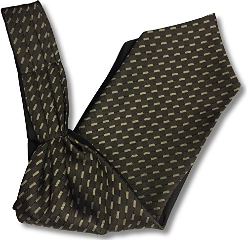 Cravate Ascot homme rayures taupe beige accessoire costume Great British Tie Club