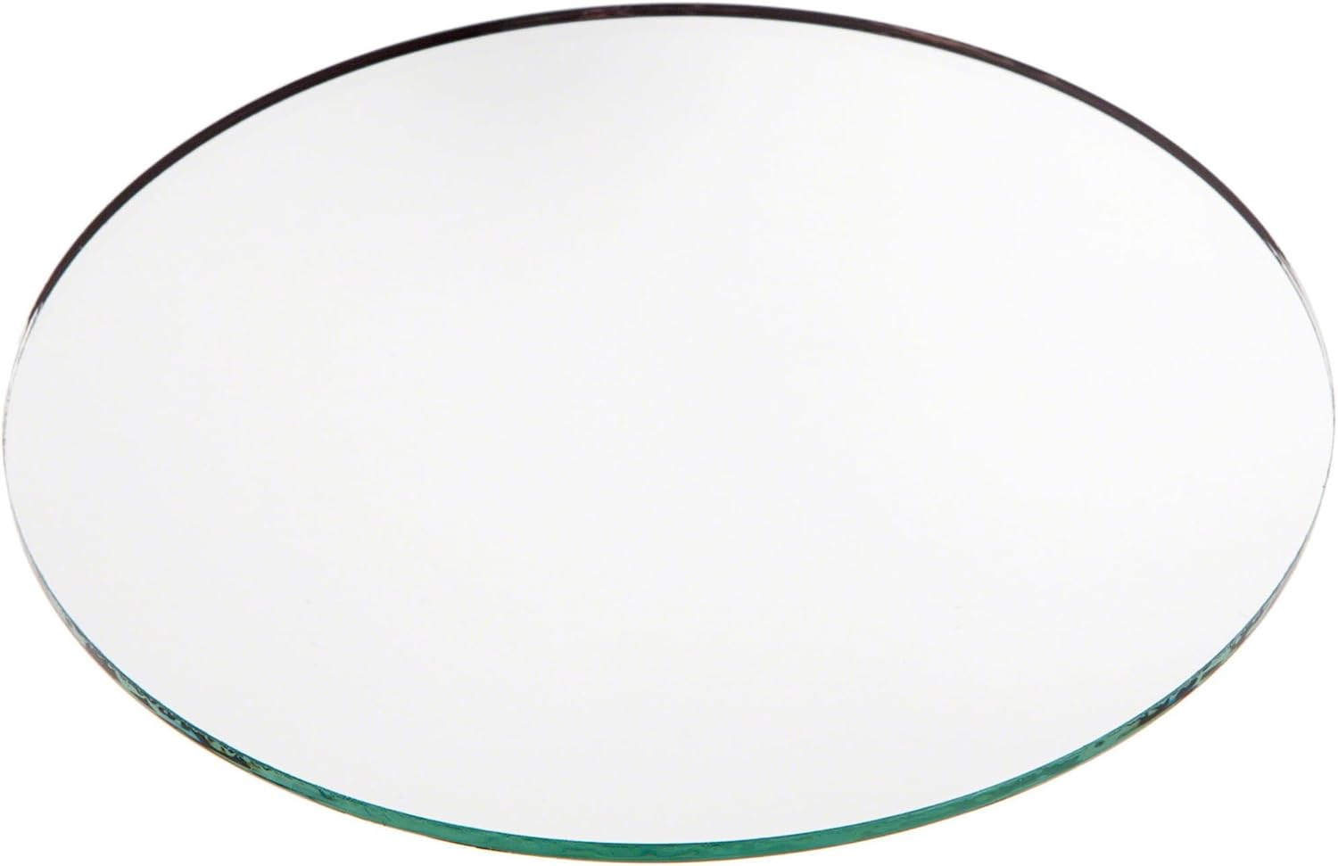 Plymor 6" Round, 3mm Thick Non-Beveled Glass Mirror Circle, Pack of 12