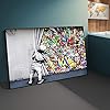 Street Art Banksy Graffiti Wall Art Achter Het Gordijn Canvas Schilderijen Wall Art Pictures voor Home Decor Foto 70X140…