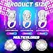 Retisee 50 Pack LED Light Up Rings Bachelorette Party Favors Toy Grow in The Dark Bachelorette Party Decoration Flashing Diamond Bling Rings for Birthday Weddings Bridal Shower Favors(White)