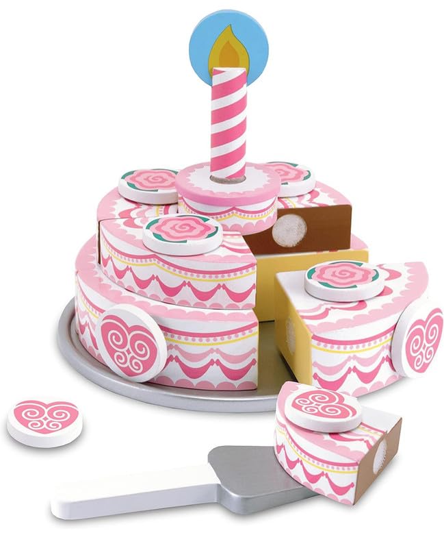 TOYARTSY Kids Wooden Play Food Birthday Cake Toys Pretend Sets Candles Serving Utensils Attachments (B0CRS4XJC2) Amazon Price History, Amazon Price Tracker