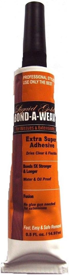 Liquid Gold Super Bond/Glue for Weaves Adhesive 1/2 oz