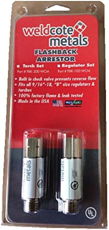 Weldcote FBK-100-WCM Regulator Mount Flashback Arrestor Set