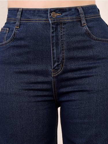 Image of Miss Chase A+ Women's Bootcut High Rise Regular-Length Stretchable Denim Shaping Jeans