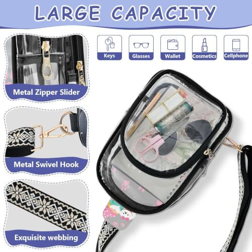 Bolsa cruzada cómoda para espectadores deportivos con dos modos de transporte 4