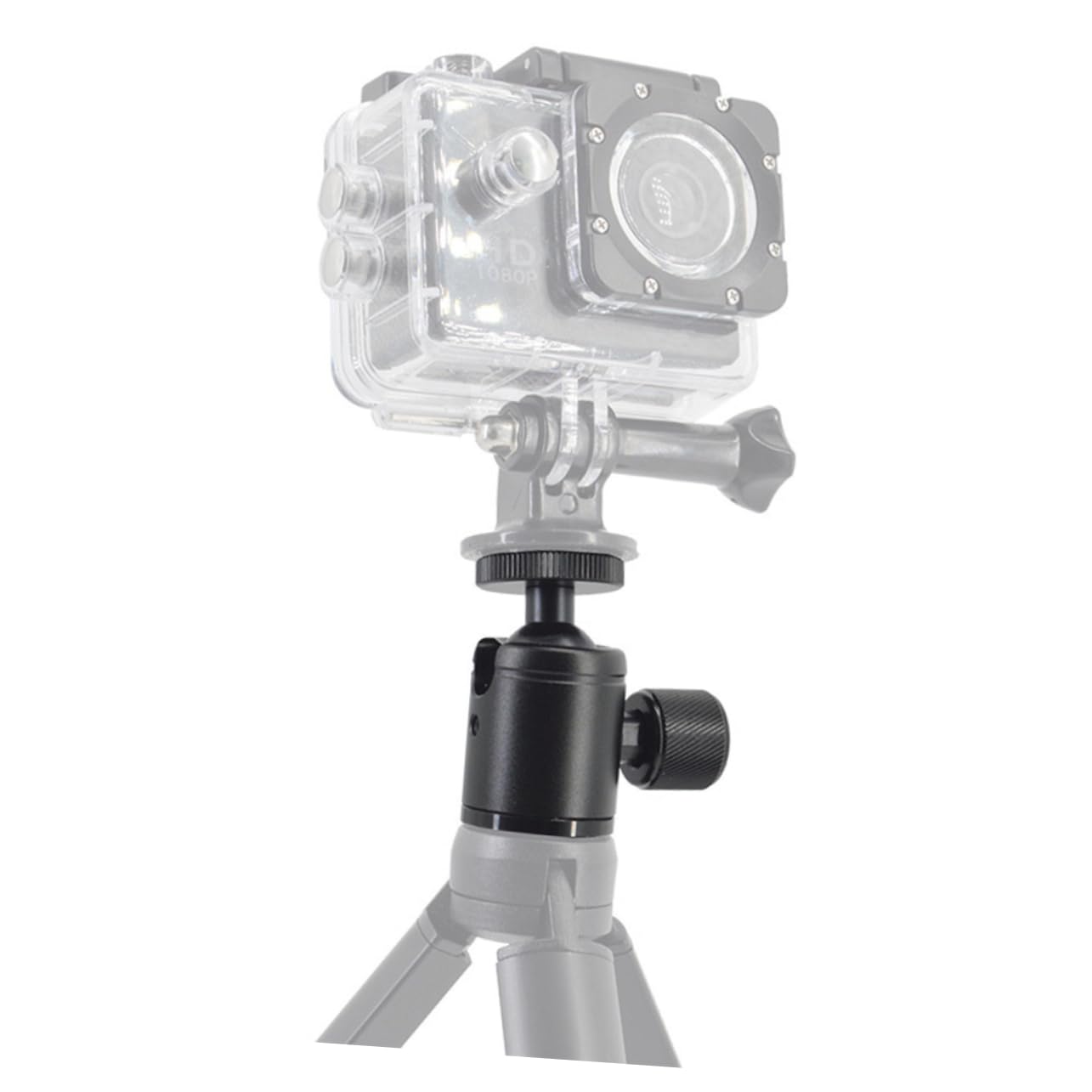 ARTIBETTER Tripod for Cell Phone Mini Ball Head 1/4 Inch Screw Flash Bracket Photography Light Bracket Holder Black