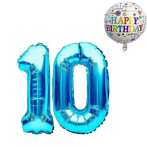 Bastelbär BB-FB Luftballon 10. Geburtstag Set
