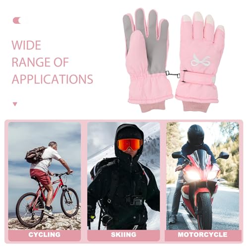 Guantes calientes de mujer con forro extraíble e impermeables para snowboard 7