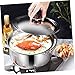 Imagen de Garneck Olla de Cocina de Acero Inoxidable con Tapa y Asa Olla Multifunción para Sopa y Mezcla Resistente con Fondo Plano para Calentamiento Uniforme para Preparación Diaria y
